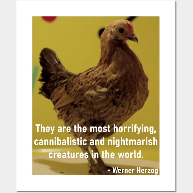 Herzog's Dancing Chicken Wall Art by asimplefool